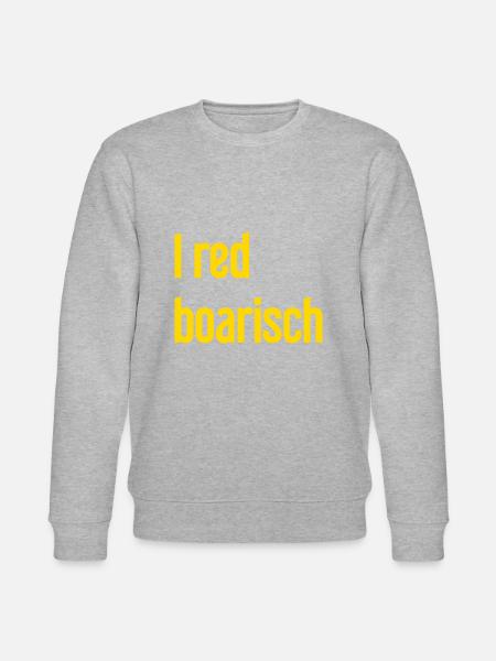 I red boarisch - Stanley/Stella CHANGER Unisex Organic Sweatshirt - heather grey