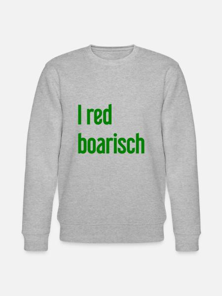 I red boarisch - Stanley/Stella CHANGER Unisex Organic Sweatshirt - heather grey