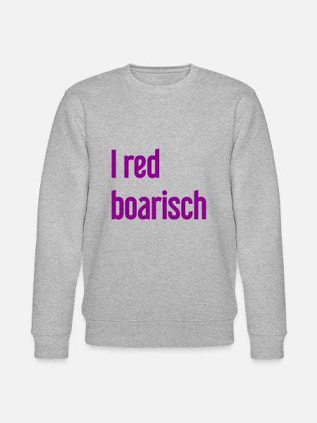 I red boarisch - Stanley/Stella Unisex Bio-Sweatshirt CHANGER - Grau meliert