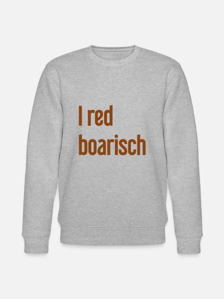 I red boarisch - Stanley/Stella CHANGER Unisex Organic Sweatshirt - heather grey