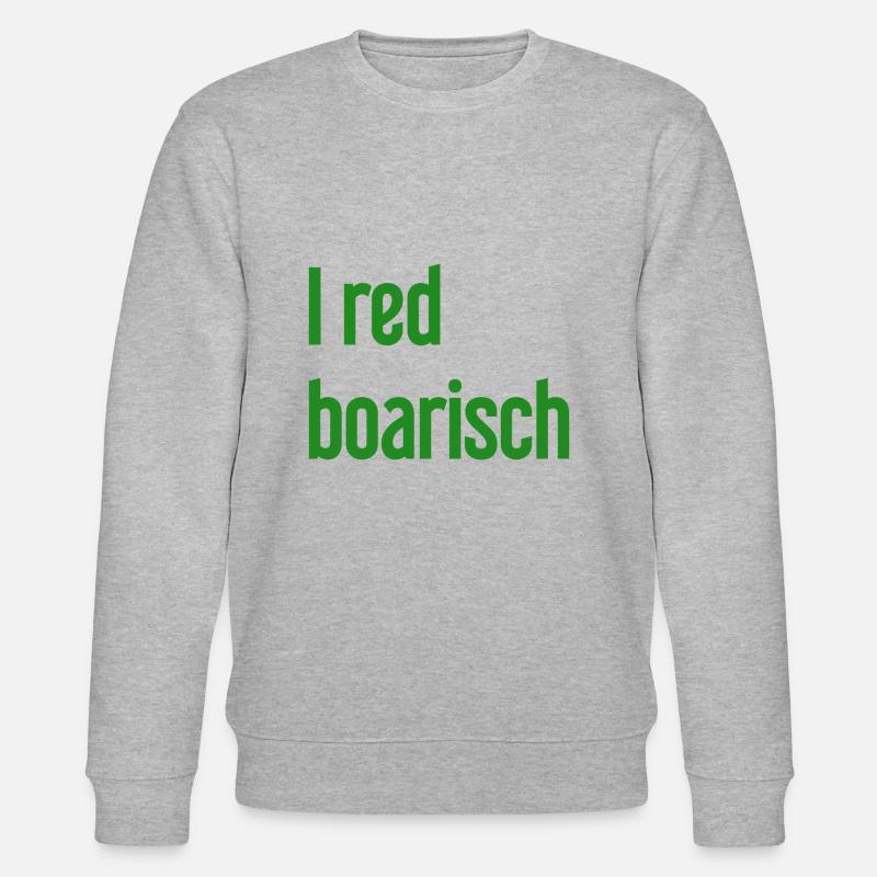 I red boarisch - Stanley/Stella Unisex Bio-Sweatshirt CHANGER  - Grau meliert