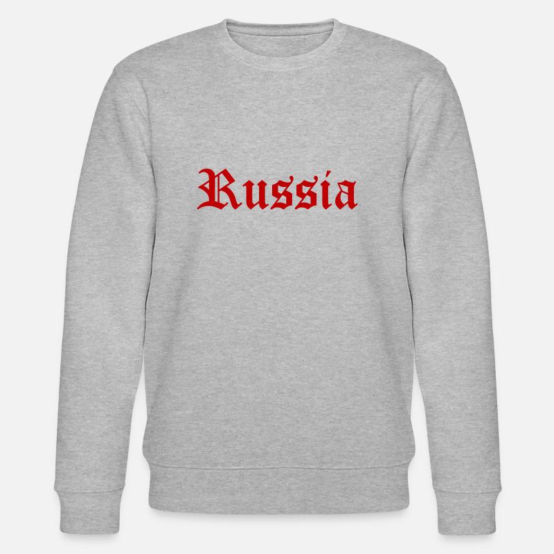 Russie - Sweat bio CHANGER Stanley/Stella Unisexe - gris chiné