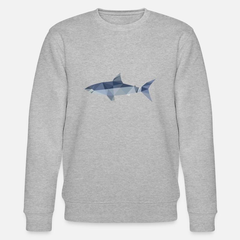 Requin polygone - Sweat bio CHANGER Stanley/Stella Unisexe - gris chiné