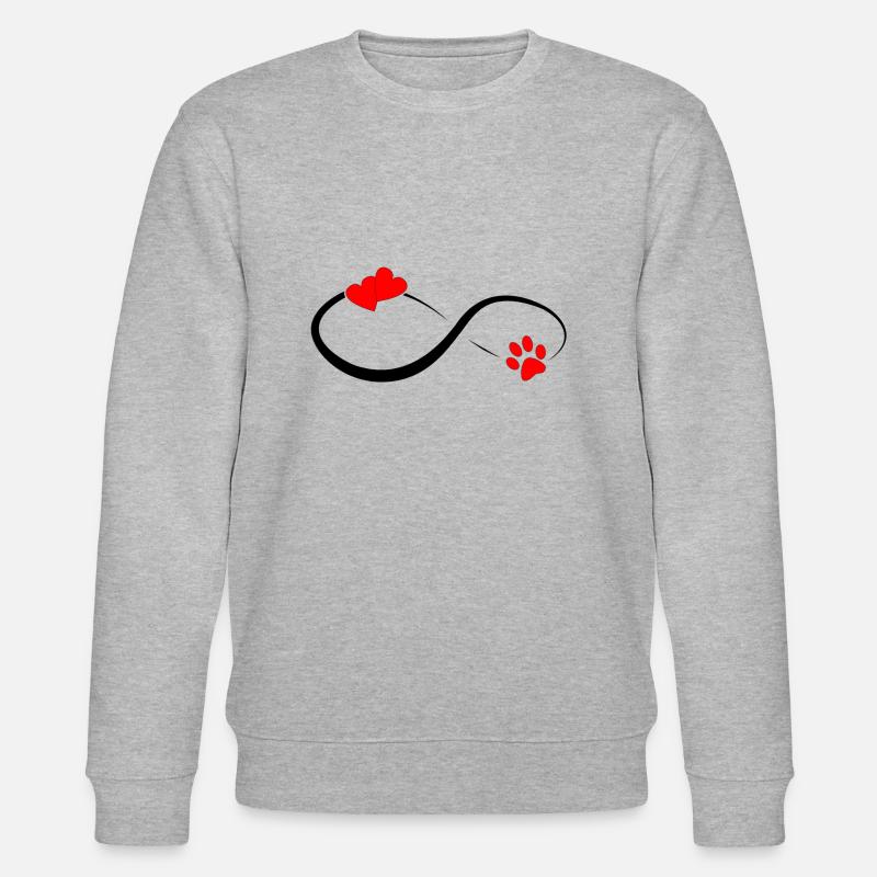 Love forever - Stanley/Stella Unisex Bio-Sweatshirt CHANGER  - Grau meliert