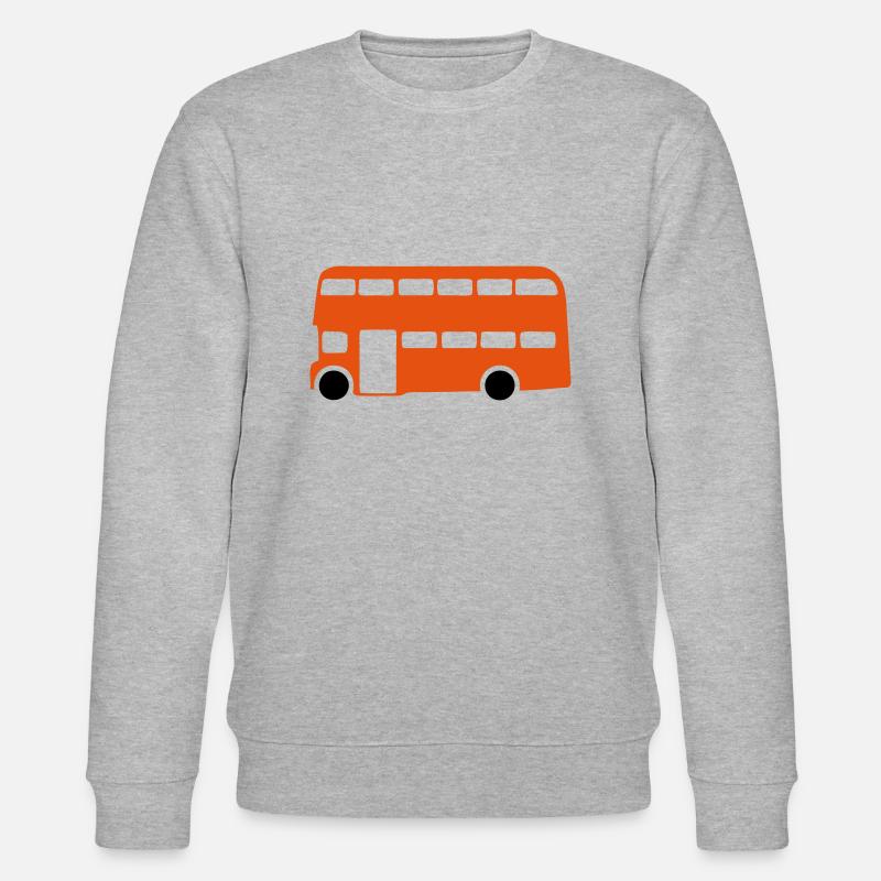 bus englisch englisch 1 - Stanley/Stella Unisex Bio-Sweatshirt CHANGER  - Grau meliert