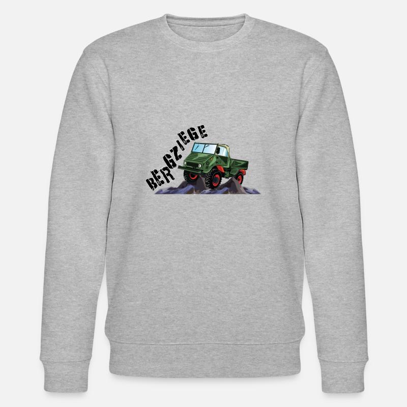 Bergziege - Unimog - Offroad - Oldtimer - Stanley/Stella Unisex Bio-Sweatshirt CHANGER  - Grau meliert