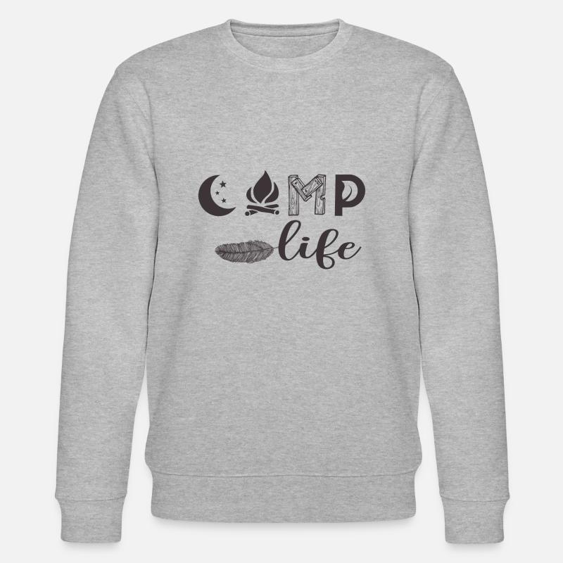 Camp live - Stanley/Stella Unisex Bio-Sweatshirt CHANGER  - Grau meliert