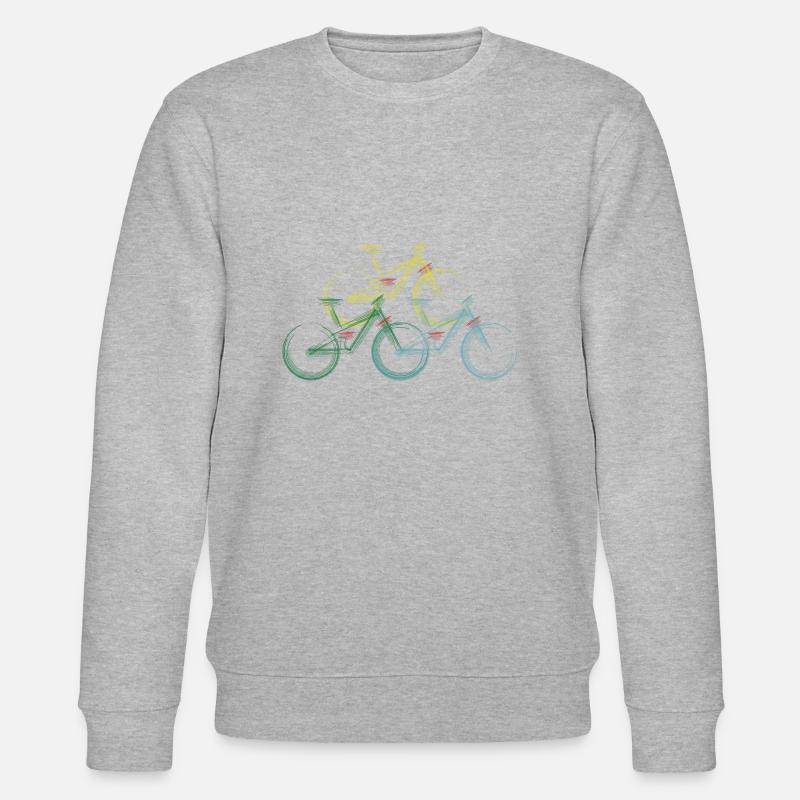 MTB Fully Skizze - Stanley/Stella Unisex Bio-Sweatshirt CHANGER  - Grau meliert