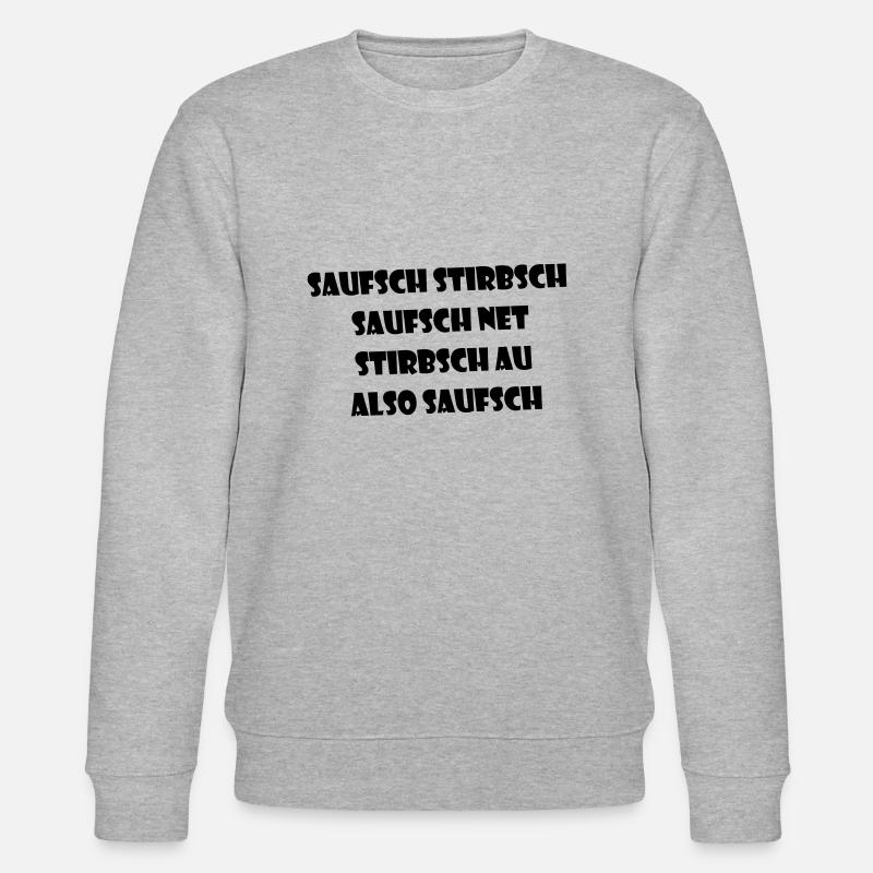 Trinkspruch MALLE - Stanley/Stella Unisex Bio-Sweatshirt CHANGER  - Grau meliert