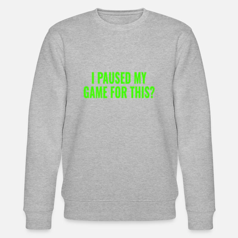 Gaming Cooler Spruch Zocker - Stanley/Stella Unisex Bio-Sweatshirt CHANGER  - Grau meliert
