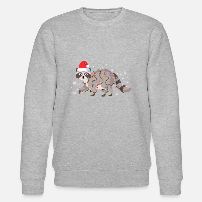 Waschbär - Stanley/Stella Unisex Bio-Sweatshirt CHANGER  - Grau meliert