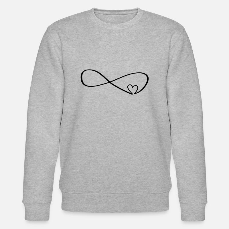 Unendliche Liebe - Stanley/Stella Unisex Bio-Sweatshirt CHANGER  - Grau meliert