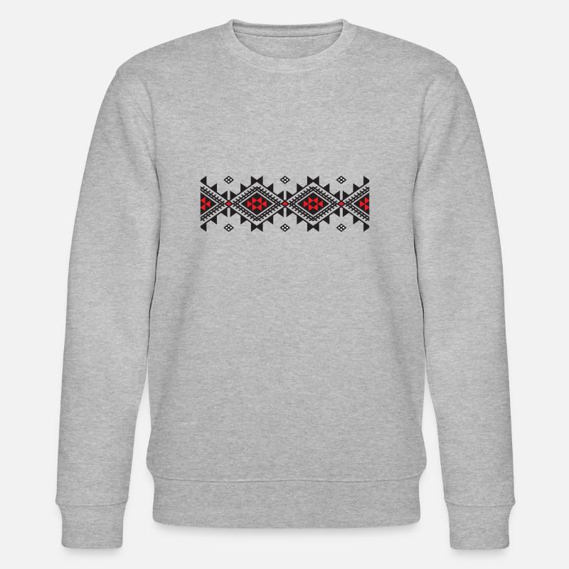 Kabyle Teppichmuster - Stanley/Stella Unisex Bio-Sweatshirt CHANGER  - Grau meliert
