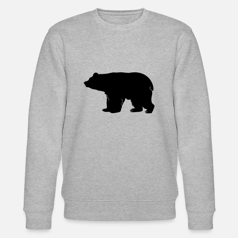 Silhouette d’ours - Sweat bio CHANGER Stanley/Stella Unisexe - gris chiné
