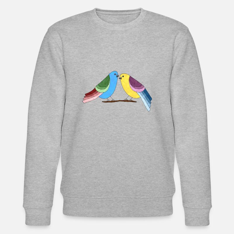 Vögel - Stanley/Stella Unisex Bio-Sweatshirt CHANGER  - Grau meliert