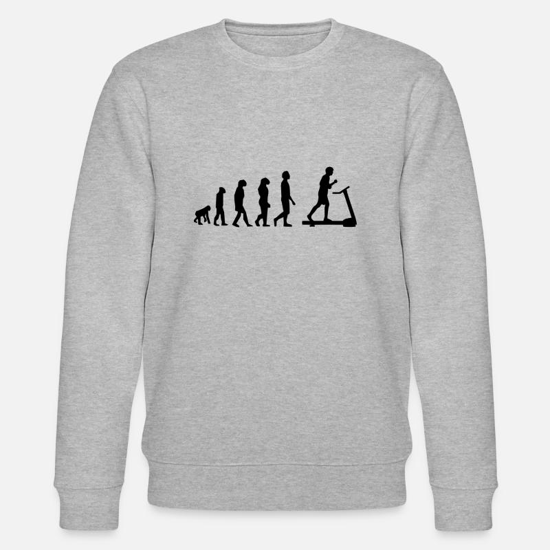 Treadmill evolution - Stanley/Stella CHANGER Unisex Organic Sweatshirt - heather grey