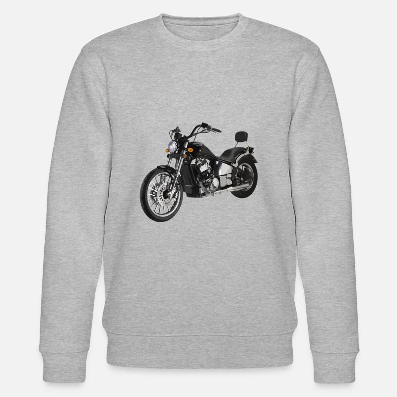 Shopper Biker Motorrad - Stanley/Stella Unisex Bio-Sweatshirt CHANGER  - Grau meliert