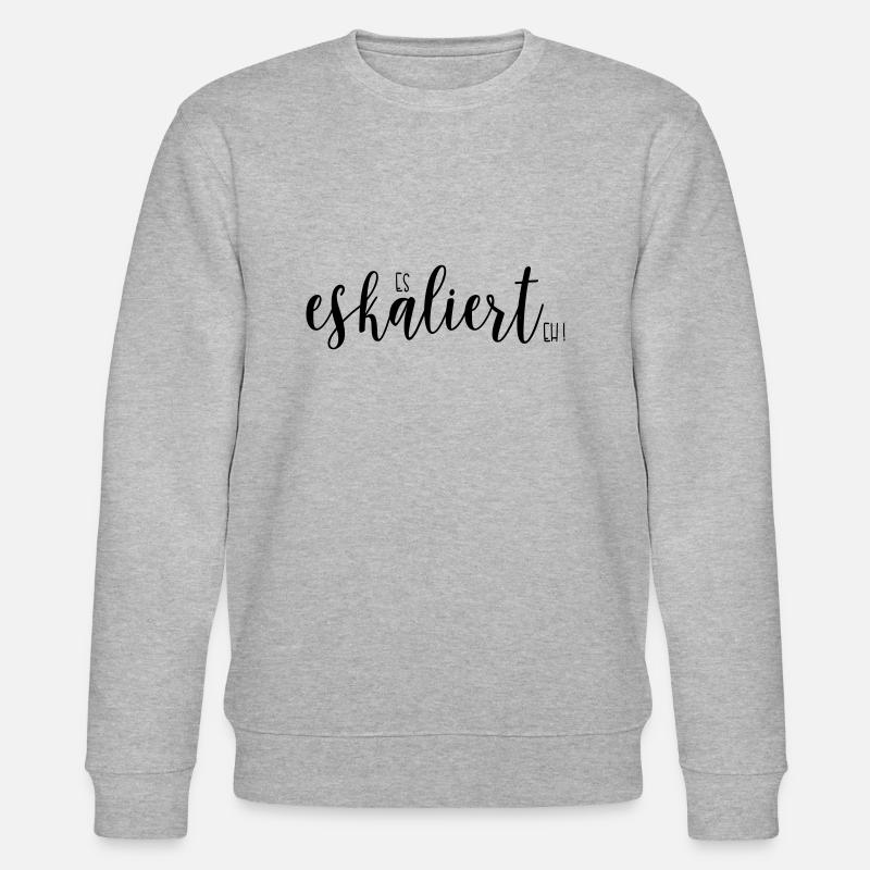 es eskaliert eh - Stanley/Stella Unisex Bio-Sweatshirt CHANGER  - Grau meliert