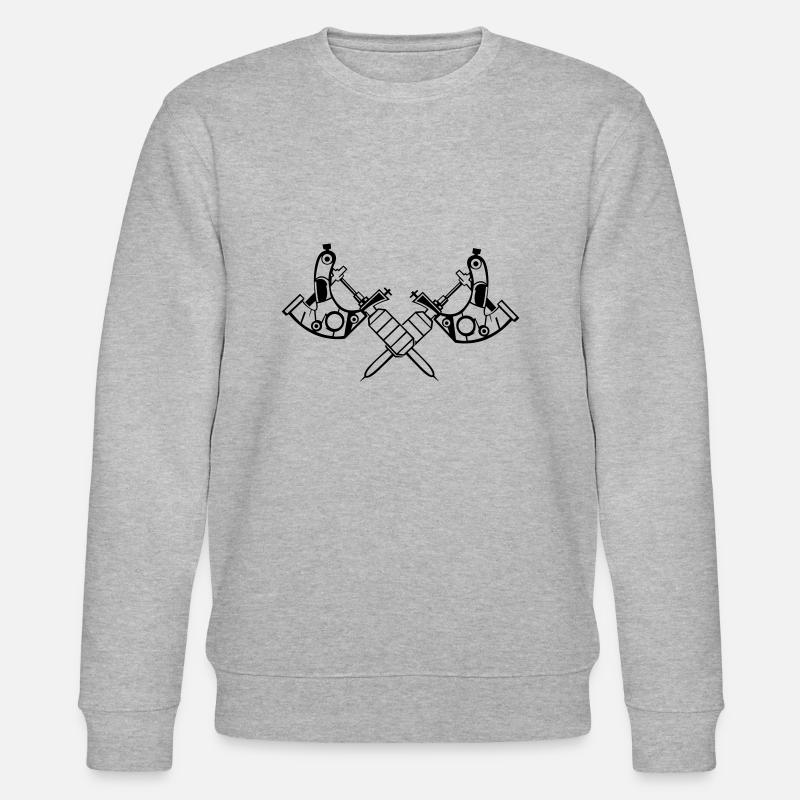 Tattoo Maschine - Stanley/Stella Unisex Bio-Sweatshirt CHANGER  - Grau meliert