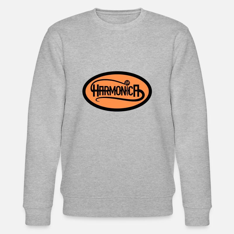 Logo Harmonica Style pour harmoniciste - Sweat bio CHANGER Stanley/Stella Unisexe - gris chiné