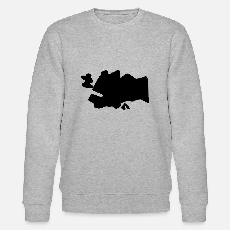 BLACK SPLASH - Stanley/Stella Unisex Bio-Sweatshirt CHANGER  - Grau meliert