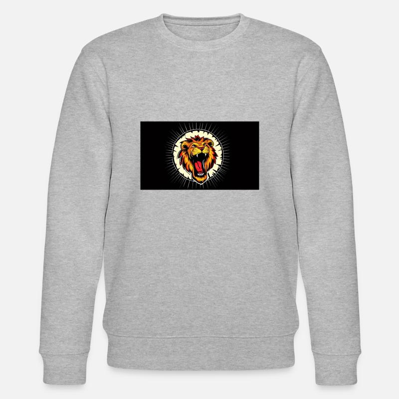 Design Löwe - Stanley/Stella Unisex Bio-Sweatshirt CHANGER  - Grau meliert