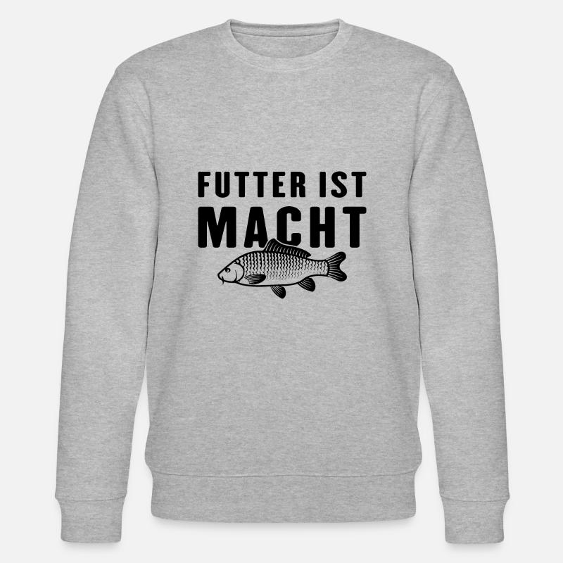 Futter ist Macht - Stanley/Stella Unisex Bio-Sweatshirt CHANGER  - Grau meliert