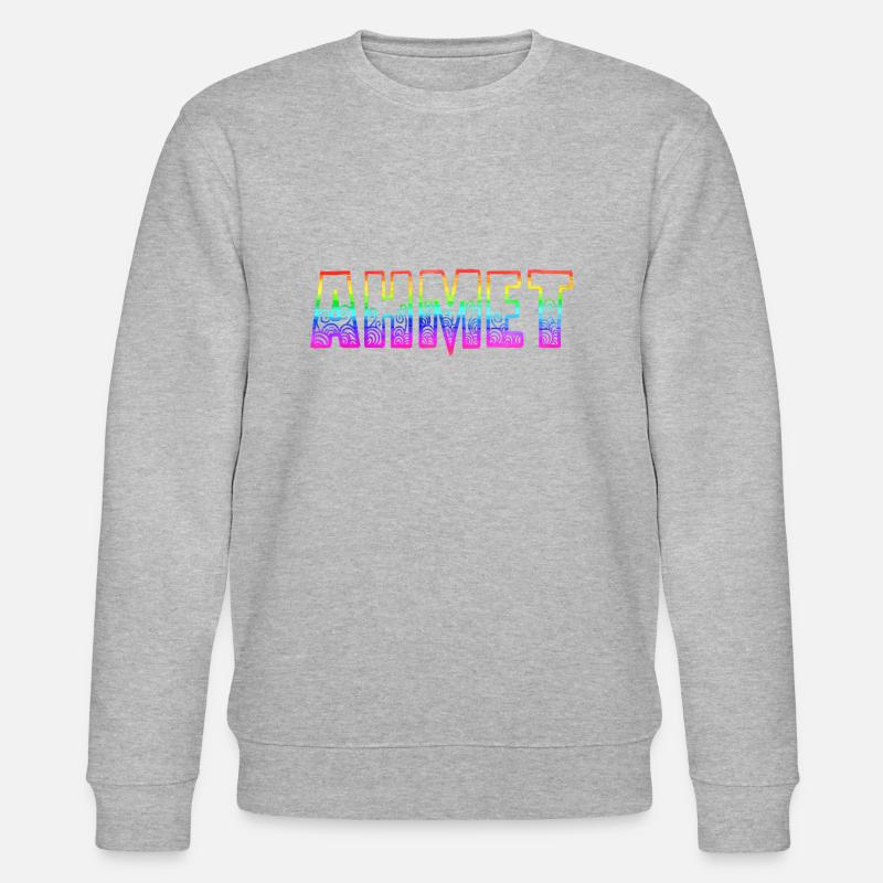 ahmet rs regenbogen - Stanley/Stella Unisex Bio-Sweatshirt CHANGER - Grau meliert