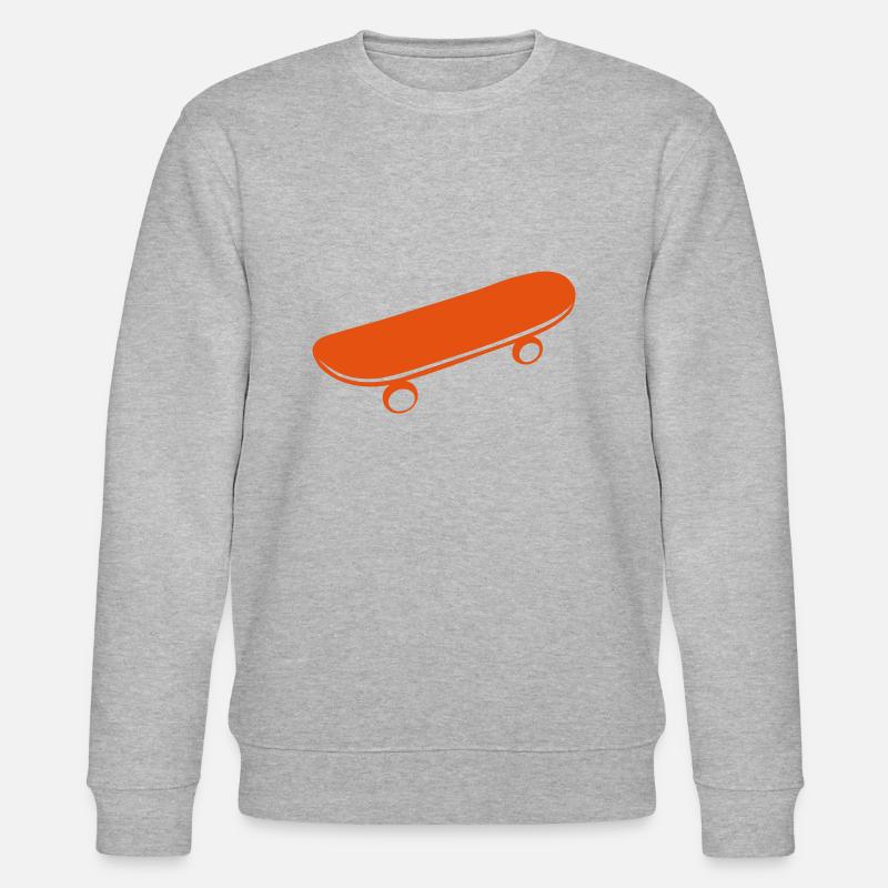 skateboard Skateboard Roulette 11 - Stanley/Stella Unisex Bio-Sweatshirt CHANGER  - Grau meliert