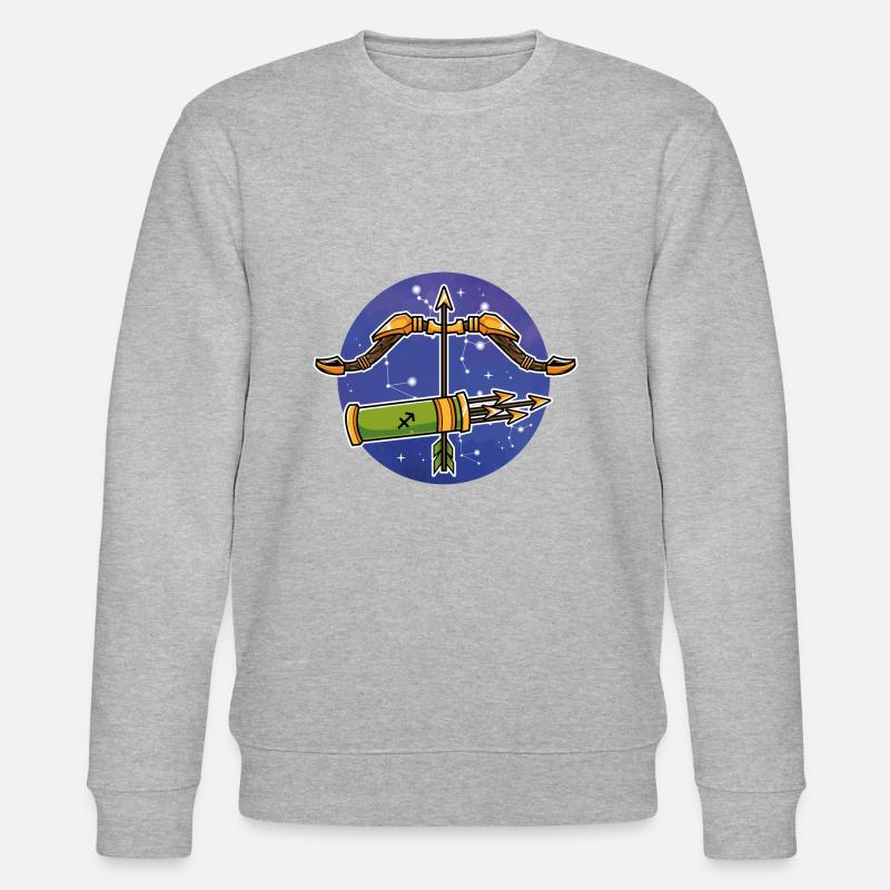 Sternzeichen Schütze - Stanley/Stella Unisex Bio-Sweatshirt CHANGER  - Grau meliert