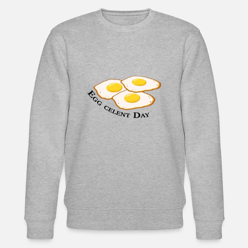 Egg celent Day - Stanley/Stella Unisex Bio-Sweatshirt CHANGER  - Grau meliert