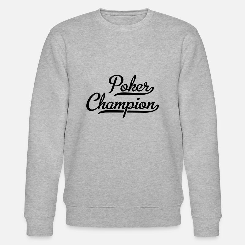Poker Champion - Stanley/Stella Unisex Bio-Sweatshirt CHANGER  - Grau meliert