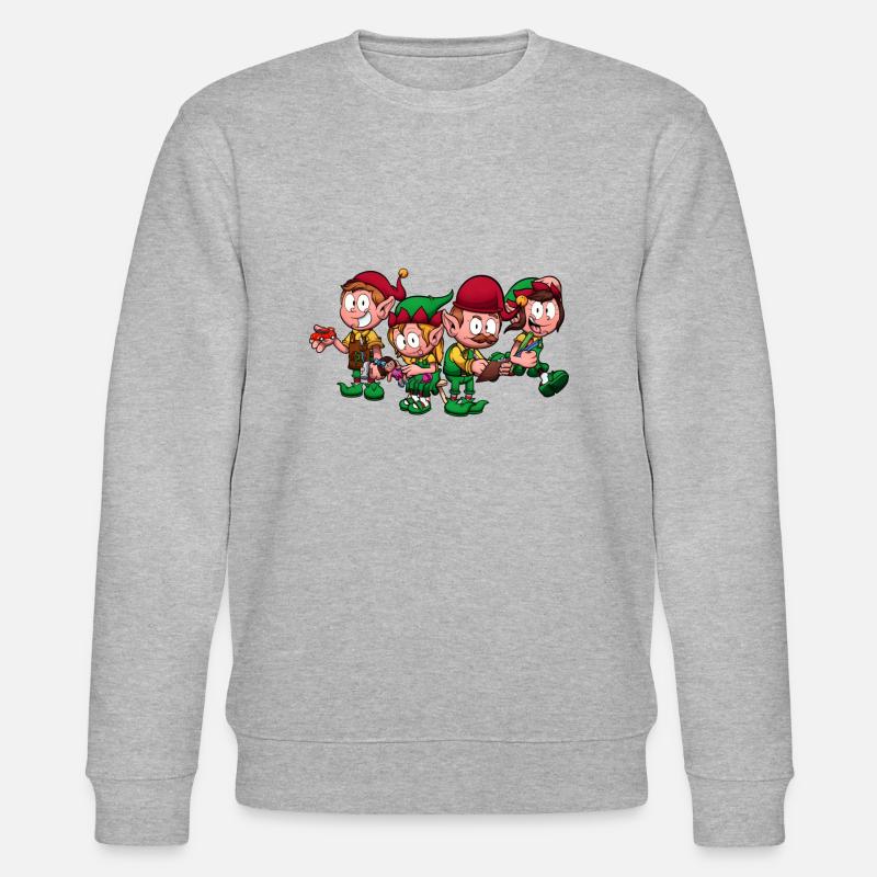 Lutins ouvriers de Noël - Sweat bio CHANGER Stanley/Stella Unisexe - gris chiné