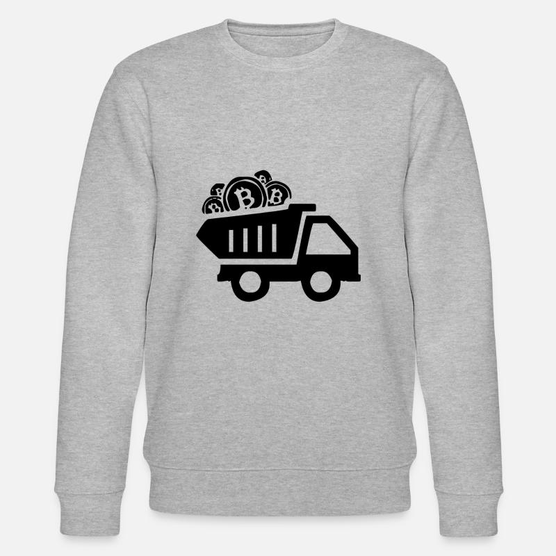 Bitcoin-Interesse - Stanley/Stella Unisex Bio-Sweatshirt CHANGER  - Grau meliert