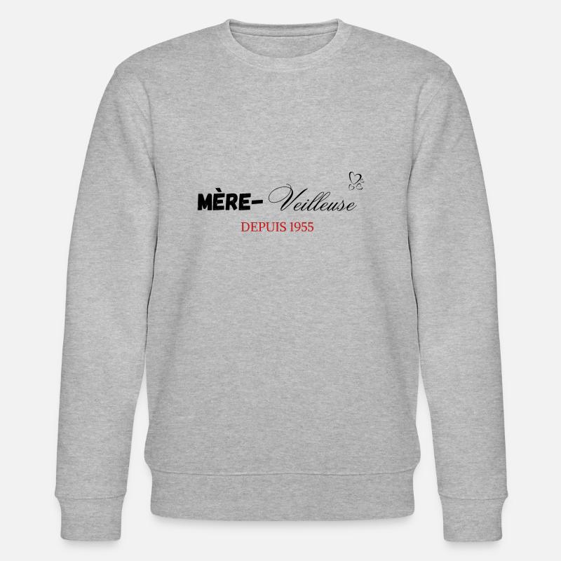 Mère veilleuse depuis 1955 - Sweat bio CHANGER Stanley/Stella Unisexe - gris chiné