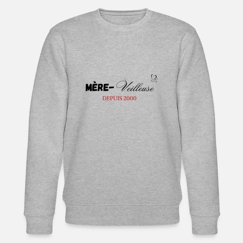 Mère veilleuse depuis 2000 - Sweat bio CHANGER Stanley/Stella Unisexe - gris chiné