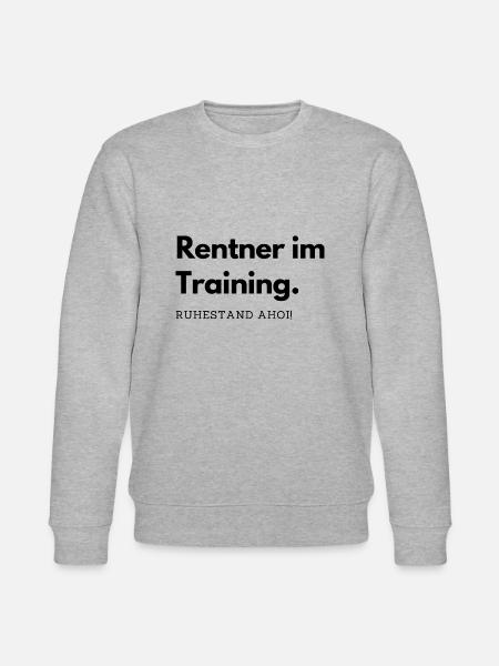 Rentner im Training - Stanley/Stella Unisex Bio-Sweatshirt CHANGER  - Grau meliert