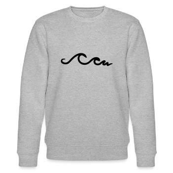 Wellen - Stanley/Stella Unisex Bio-Sweatshirt CHANGER  - Grau meliert - Vorne - Nik (191cm) & Marisol (170cm)