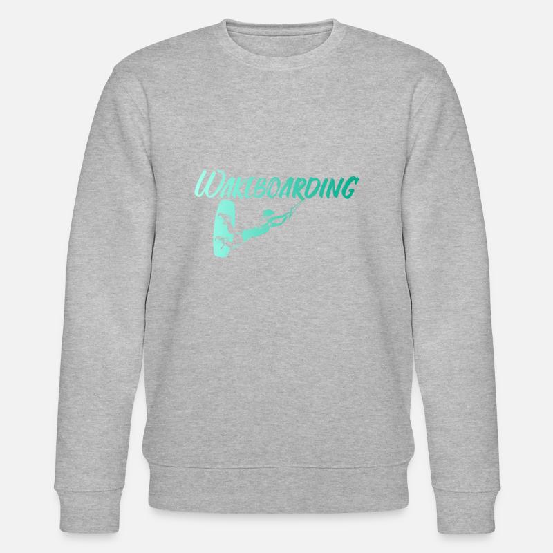 Wakeboarding - Stanley/Stella Unisex Bio-Sweatshirt CHANGER  - Grau meliert