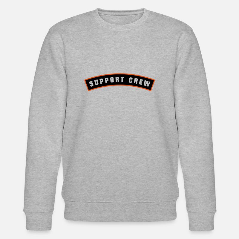 SUPPORT CREW Patch - Sweat bio CHANGER Stanley/Stella Unisexe - gris chiné