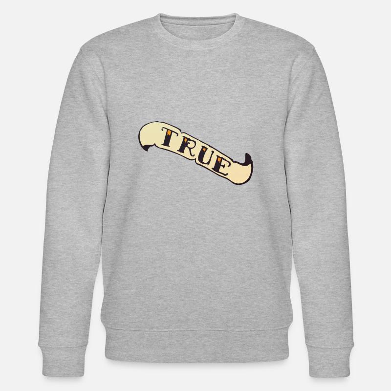 echtes Banner old school - Stanley/Stella Unisex Bio-Sweatshirt CHANGER  - Grau meliert