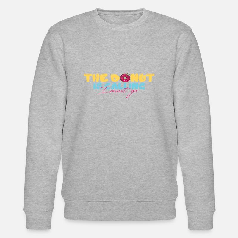 The Donut is Calling - Stanley/Stella Unisex Bio-Sweatshirt CHANGER  - Grau meliert