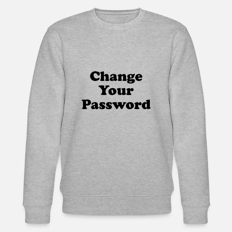 Change your Password! -schwarz - Stanley/Stella Unisex Bio-Sweatshirt CHANGER  - Grau meliert