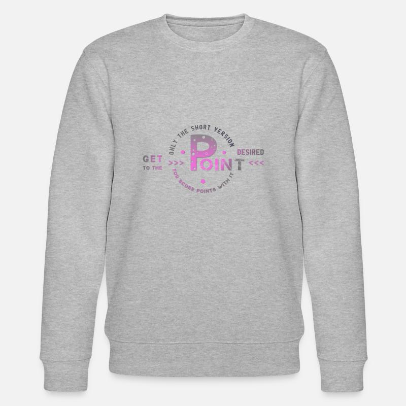 get to the point - Stanley/Stella Unisex Bio-Sweatshirt CHANGER  - Grau meliert