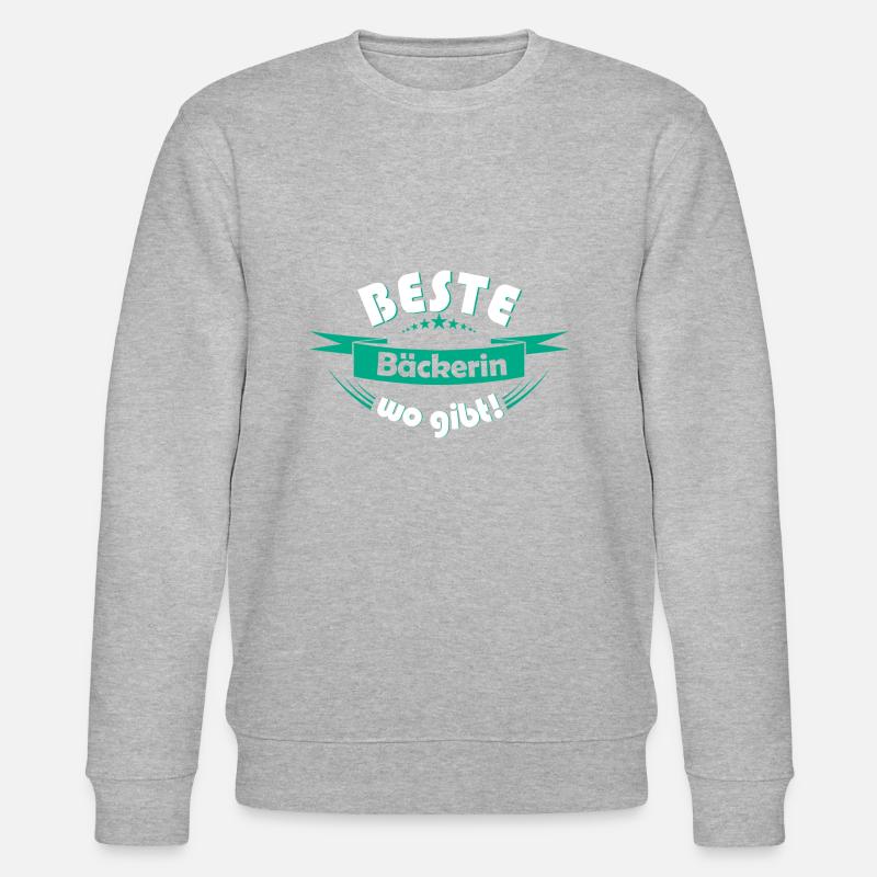 Bäckerin - Stanley/Stella Unisex Bio-Sweatshirt CHANGER  - Grau meliert