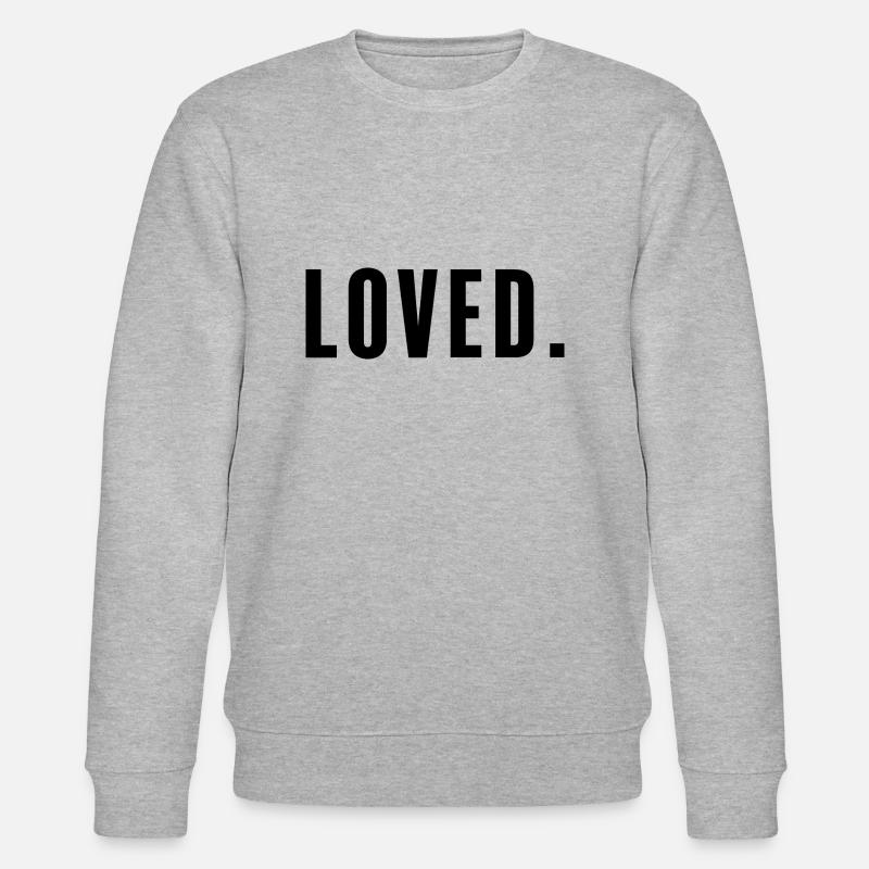 Loved. - Stanley/Stella Unisex Bio-Sweatshirt CHANGER  - Grau meliert