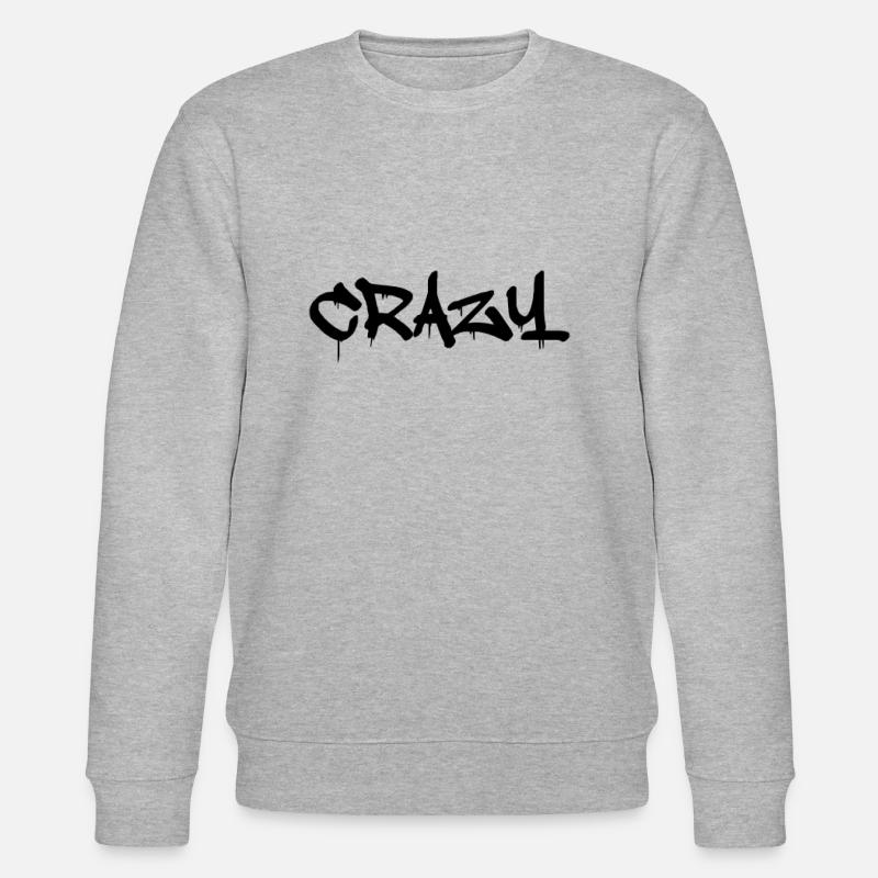 crazy - Stanley/Stella Unisex Bio-Sweatshirt CHANGER  - Grau meliert