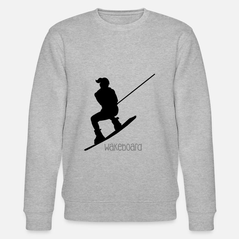 Wakeboarder / Wakeboarderin - Stanley/Stella Unisex Bio-Sweatshirt CHANGER  - Grau meliert