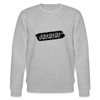 #HOHOHO - Stanley/Stella Unisex Bio-Sweatshirt CHANGER  - Grau meliert - Vorne - Nik (191cm) & Marisol (170cm)