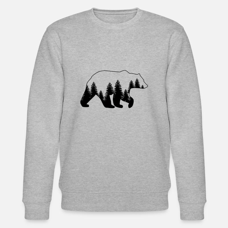 Bär & Bäume - Stanley/Stella Unisex Bio-Sweatshirt CHANGER  - Grau meliert